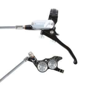 HOPE Freno Tech4 V4 Braided Black Silver Front