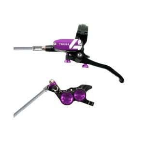 HOPE FRENO TECH4 V4 BRAINDED FRONT  BLACK/PURPLE