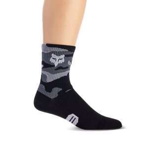 FOX 6" Ranger Socks Black Camo