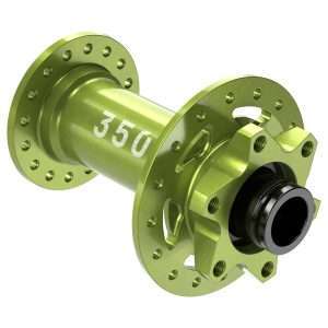 DT SWISS 350 15MM 6-BOLT disk front hub – 110mm boost - green