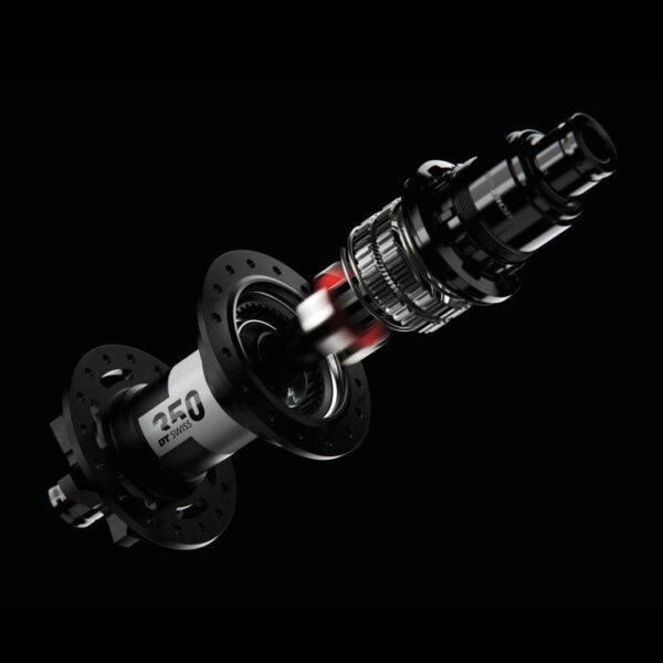 DT Swiss Mozzo Posteriore - 350 - Classic | 6 Fori | Ratchet DEG 72 | 12x148mm Boost - Micro Spline - immagine 2