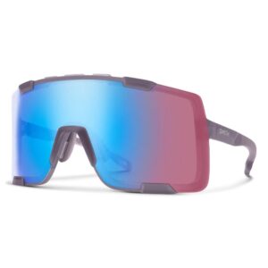 SMITH Syncline Sunglasses Matte Meteorite Crystal | ChromaPop Low Light Rose Blue Mirror
